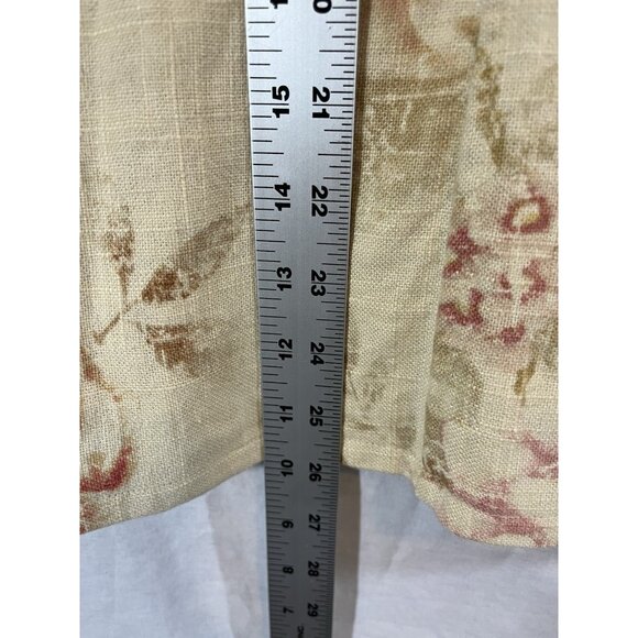 Coldwater Creek Women's Medium Ivory Floral Blazer Linen & Rayon - Picture 7 of 8